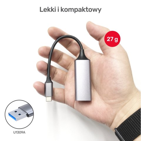 Unitek Adapter USB-C 3.1 Gen 1 - RJ45 | 1000 Mbps | 0,15m | U1312A