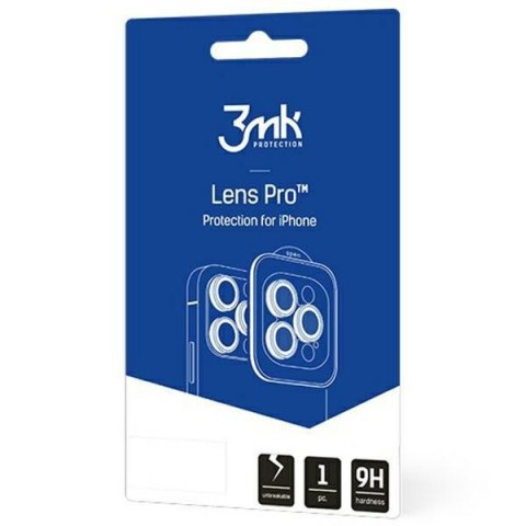3MK Lens Protection Pro iPhone 15 6.1" srebrny/silver Ochrona na obiektyw aparatu z ramką montażową 1szt.