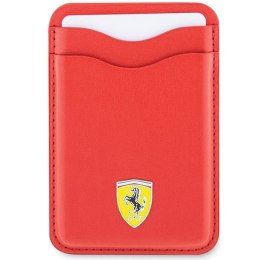 Ferrari Wallet Card Slot FEWCMRSIR czerwony/red MagSafe Leather 2023 Collection