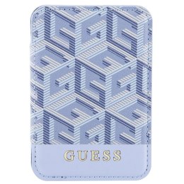 Guess Wallet Card Slot GUWMSHGCFSEB MagSafe GCube stripe niebieski/blue