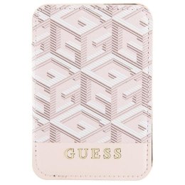 Guess Wallet Card Slot GUWMSHGCFSEP MagSafe GCube stripe różowy/pink