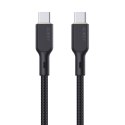 Aukey Kabel USB-C - USB-C 2.0, PD 100W, oplot 1,8m