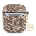 Guess GUA2PGCE4CW AirPods 1/2 cover brązowy/brown GCube Charm
