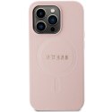 Guess GUHMP13XPSAHMCP iPhone 13 Pro Max 6,7" różowy/pink hardcase Saffiano MagSafe
