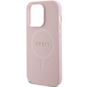 Guess GUHMP13XPSAHMCP iPhone 13 Pro Max 6,7" różowy/pink hardcase Saffiano MagSafe