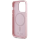 Guess GUHMP14LPSAHMCP iPhone 14 Pro 6,1" różowy/pink hardcase Saffiano MagSafe