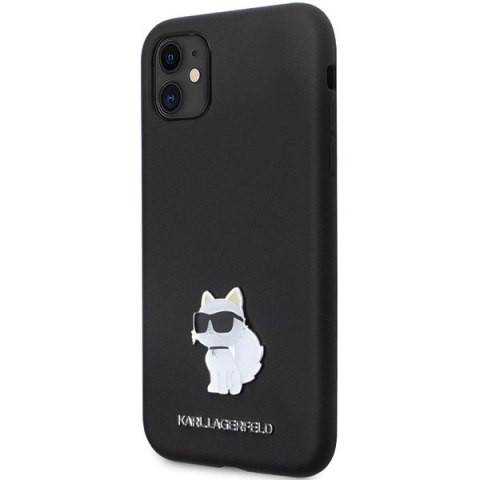 Karl Lagerfeld KLHCN61SMHCNPK iPhone 11 / Xr 6.1" czarny/black hardcase Silicone C Metal Pin