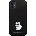 Karl Lagerfeld KLHCN61SMHCNPK iPhone 11 / Xr 6.1" czarny/black hardcase Silicone C Metal Pin