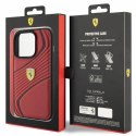 Ferrari FEHCP15LPTWR iPhone 15 Pro 6.1" czerwony/red hardcase Twist Metal Logo