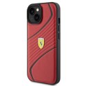 Ferrari FEHCP15SPTWR iPhone 15 6.1" czerwony/red hardcase Twist Metal Logo