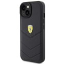Ferrari FEHCP15SRDUK iPhone 15 6.1" czarny/black hardcase Quilted Metal Logo