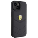 Ferrari FEHCP15SRDUK iPhone 15 6.1" czarny/black hardcase Quilted Metal Logo