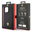 Ferrari FEHMP15XPTEK iPhone 15 Pro Max 6.7" czarny/black hardcase Carbon Metal Logo MagSafe