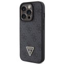Guess GUHCP15XP4TDPK iPhone 15 Pro Max 6.7" czarny/black hardcase Leather 4G Diamond Triangle