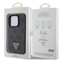 Guess GUHCP15XP4TDPK iPhone 15 Pro Max 6.7" czarny/black hardcase Leather 4G Diamond Triangle