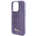 Guess GUHCP15XPSFDGSU iPhone 15 Pro Max 6.7" fioletowy/purple hardcase Sequin Script Metal