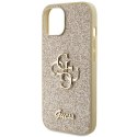 Guess GUHCP15SHG4SGD iPhone 15 6.1" złoty/gold hardcase Glitter Script Big 4G