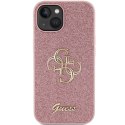 Guess GUHCP15SHG4SGP iPhone 15 6.1" różowy/pink hardcase Glitter Script Big 4G