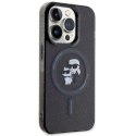Karl Lagerfeld KLHMP15LHGKCNOK iPhone 15 Pro 6.1" czarny/black hardcase Karl&Choupette Glitter MagSafe