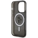 Karl Lagerfeld KLHMP15LHGKCNOK iPhone 15 Pro 6.1" czarny/black hardcase Karl&Choupette Glitter MagSafe