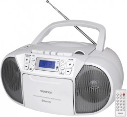 Sencor Radiomagnetofon z CD SPT 3907W MP3, USB, Bluetooth