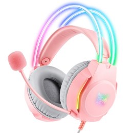 Onikuma Słuchawki gamingowe X26 (przewodowe) Różowe