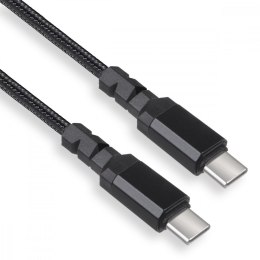 Maclean Kabel 2x USB-C 100W 2m wspierający PD przesył danych do 10Gbps MCE492 Czarny