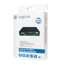 LogiLink Czytnik kart pamięci, USB2.0, wewnętrzny 3,5