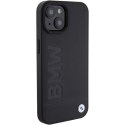 BMW BMHMP15MSLLBK iPhone 15 Plus 6.7" czarny/black MagSafe Leather Hot Stamp