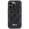 Guess GUHCP15XPSQSQSK iPhone 15 Pro Max 6.7" czarny/black hardcase Quilted Metal Logo