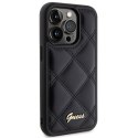 Guess GUHCP15XPSQSQSK iPhone 15 Pro Max 6.7" czarny/black hardcase Quilted Metal Logo