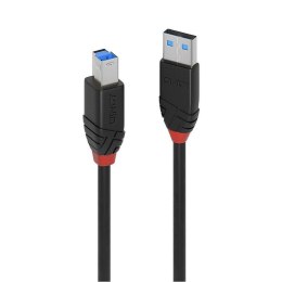 Kabel drukarkowy USB LINDY 3.0 A/M - USB B/M, Active Cable Slim 10m Czarny