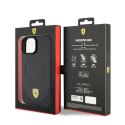 Ferrari FEHMP15SPTEK iPhone 15 6.1" czarny/black hardcase Carbon Metal Logo MagSafe
