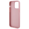 Guess GUHCP15XP4EPMP iPhone 15 Pro Max 6.7" różowy/pink hardcase Leather 4G Stamped