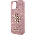 Guess GUHCP15MHG4SGP iPhone 15 Plus 6.7" różowy/pink hardcase Glitter Script Big 4G
