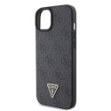 Guess GUHCP15SP4TDSCPK iPhone 15 6.1" czarny/black hardcase Crossbody 4G Metal Logo