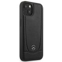 Mercedes MEHCP15SARMBK iPhone 15 6.1" czarny/black hardcase Leather Urban