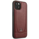 Mercedes MEHCP15SARMRE iPhone 15 6.1" czerwony/red hardcase Leather Urban Bengale