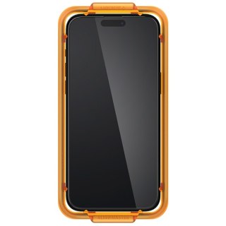Spigen Alm Glass FC iPhone 15 Pro 6.1" 2 szt. szkło hartowane czarna ramka AGL06895