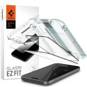 Spigen Glas.TR FC iPhone 15 6.1" "EZ FIT" 2 szt. szkło hartowane czarna ramka AGL06904