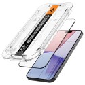 Spigen Glas.TR FC iPhone 15 Pro 6.1" "EZ FIT" szkło hartowane czarna ramka AGL06899