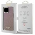 Guess GUHCP15SHDECMP iPhone 15 6.1" różowy/pink hardcase IML Faceted Mirror Disco Iridescent