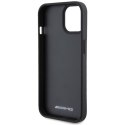AMG AMHCP15MGSEBK iPhone 15 Plus 6,7" czarny/black hardcase Leather Debossed Lines