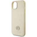 Guess GUHCP15SPS4DGPD iPhone 15 6.1" złoty/gold hardcase Leather 4G Metal Logo Strass