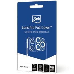 3MK Lens Pro Full Cover iPhone 13 Mini/ 13 Szkło Hartowane na obiektyw aparatu z ramką montażową 1szt