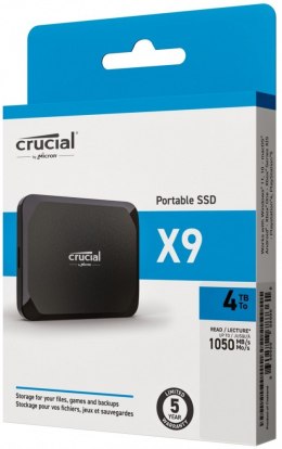 Crucial Dysk SSD X9 4TB USB-C 3.2 Gen2