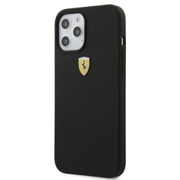 Ferrari FESSIHCP12MBK iPhone 12/12 Pro 6,1" czarny/black hardcase On Track Silicone