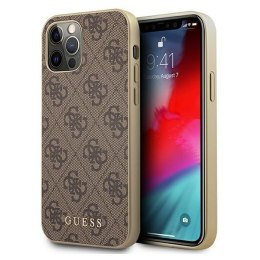 Guess GUHCP12LG4GB iPhone 12 Pro Max 6,7" brązowy/brown hard case 4G Collection