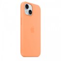 Apple Etui silikonowe z MagSafe do iPhonea 15 - pomarańczowy sorbet