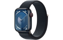 Apple Watch Series 9 GPS + Cellular, 41mm Koperta z aluminium w kolorze północy z opaską sportową w kolorze północy